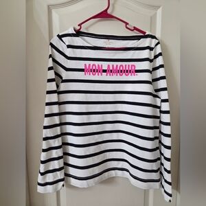 Kate Spade NY Roanne Striped Mon Amour Sweater